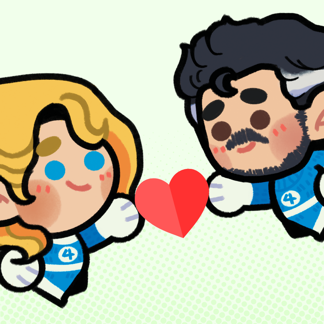 MCU Reed & Sue Richards Magnetic Pair Acrylic Charms