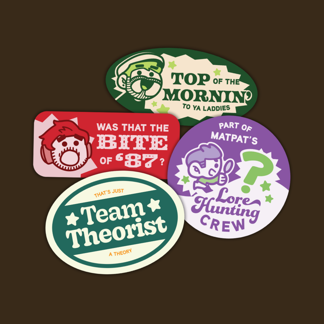 Youtuber Die-Cut Stickers - MatPat / Markiplier / Jacksepticeye