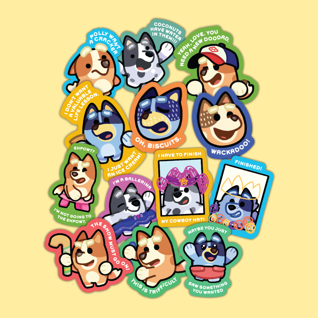 Bluey Assorted Die-cut Stickers