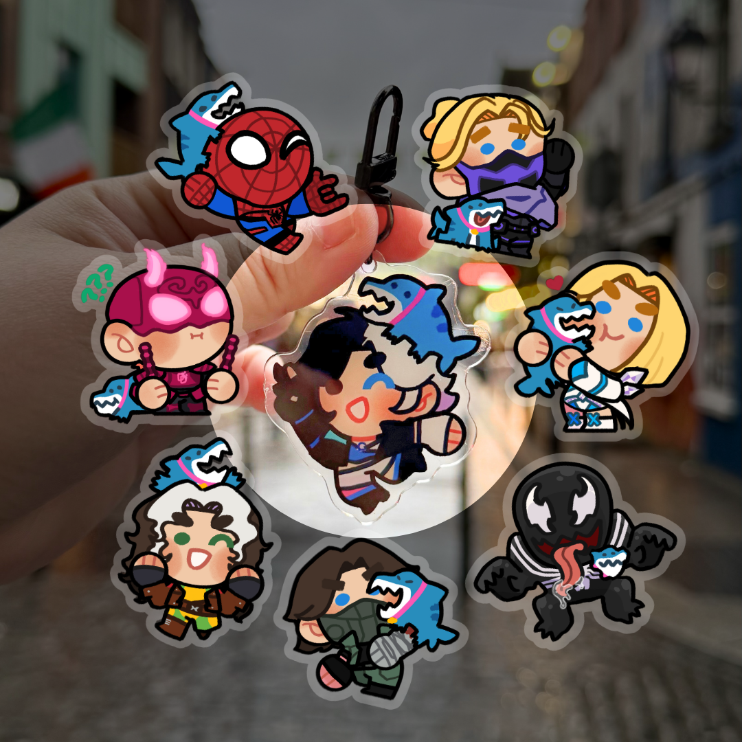 Jeff & Friends! Acrylic Charms