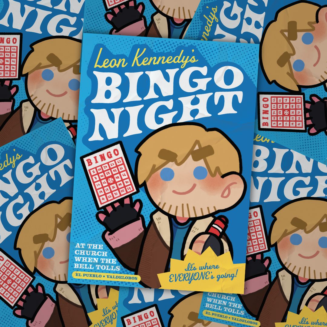 Leon Kennedy's Bingo Night A5/A4 Print