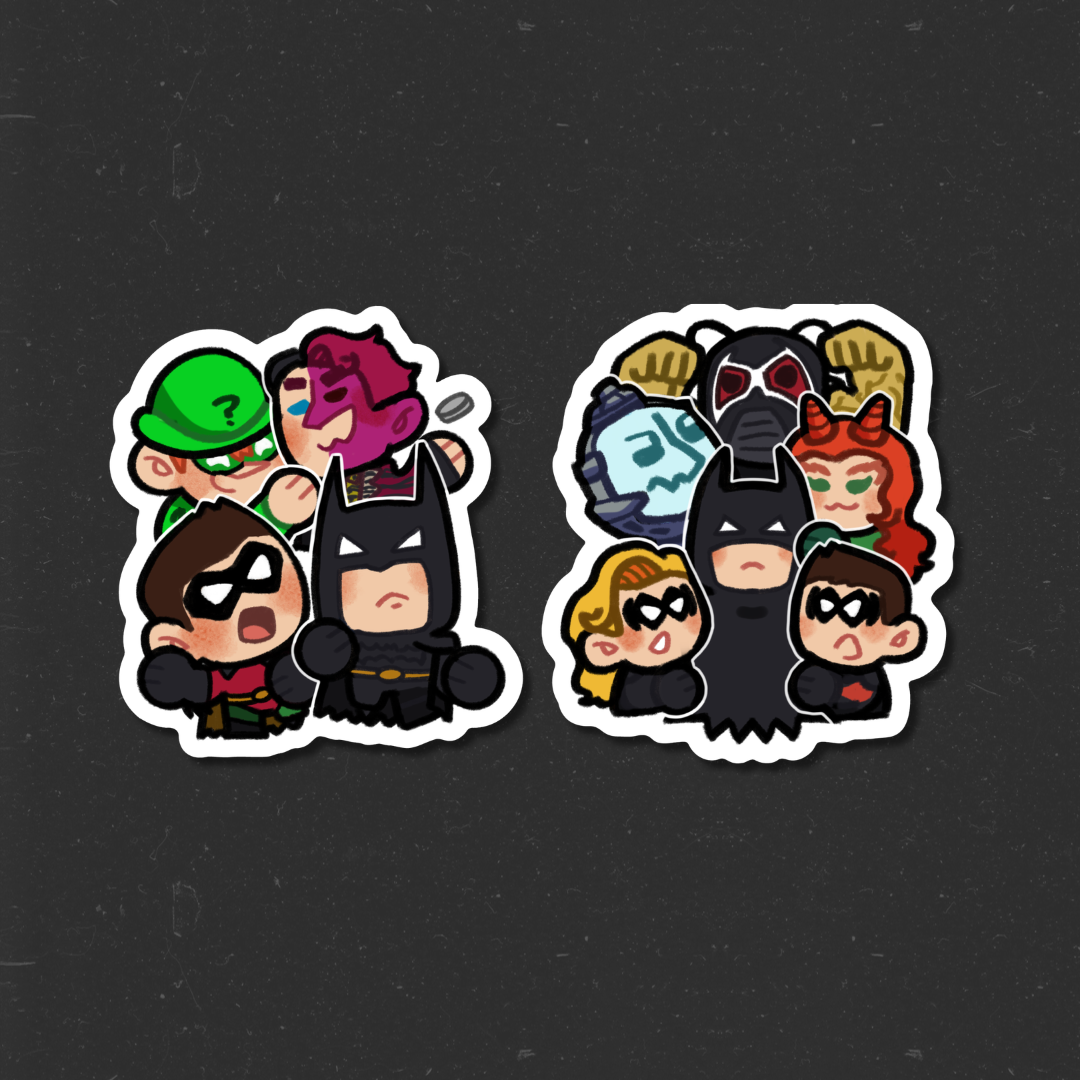 Batman & Robin Die-Cut Stickers