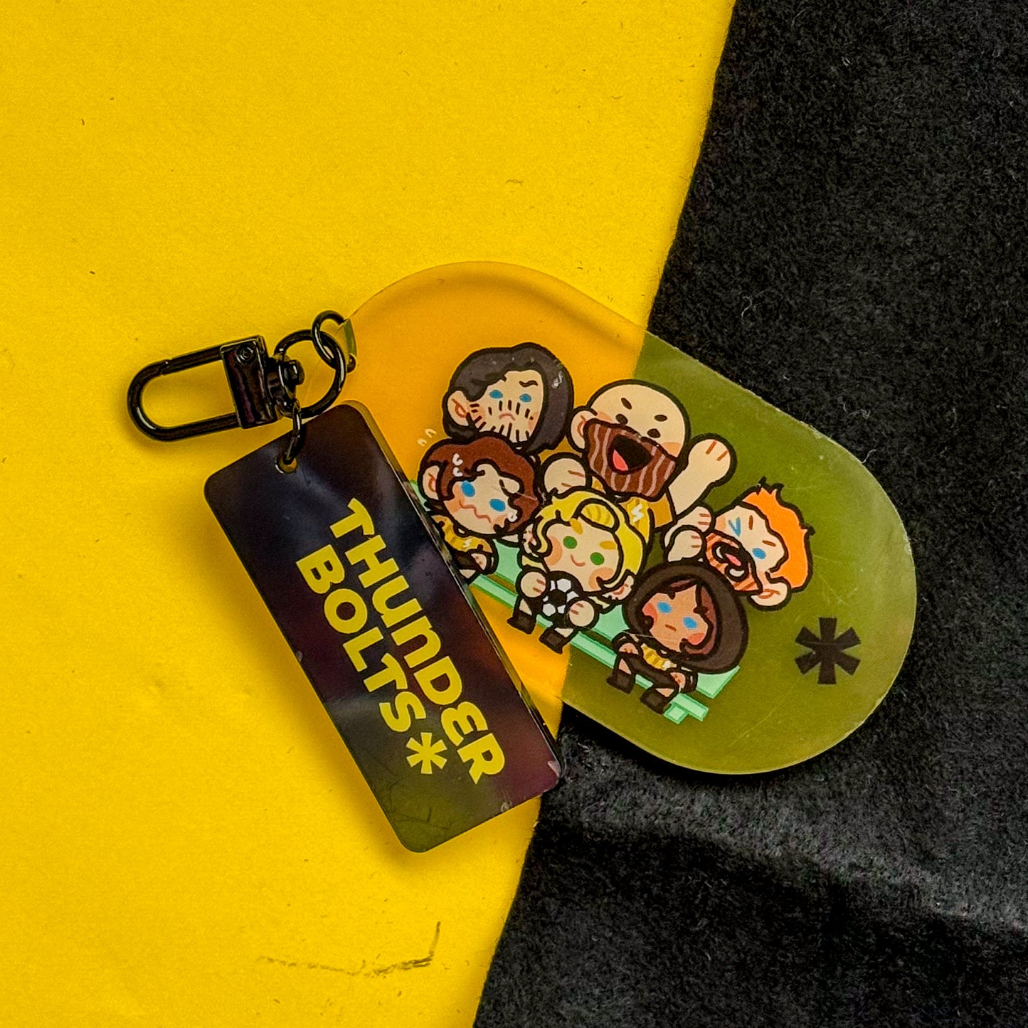 Peewee Bolts Translucent Acrylic Charm