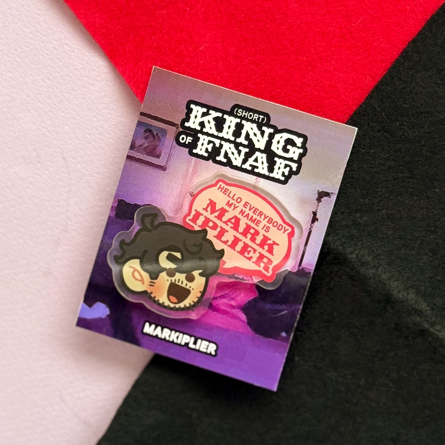 Youtuber Acrylic Pins - MatPat / Markiplier / Jacksepticeye