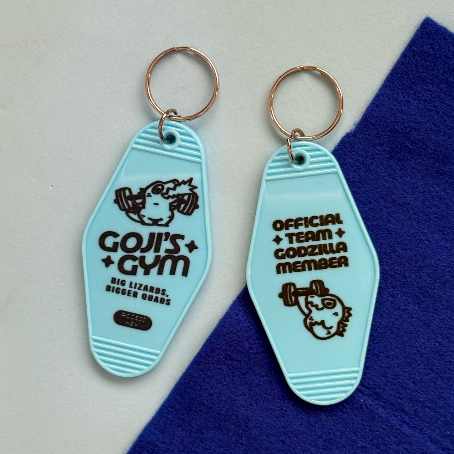 Goji's Gym Motel Keychain