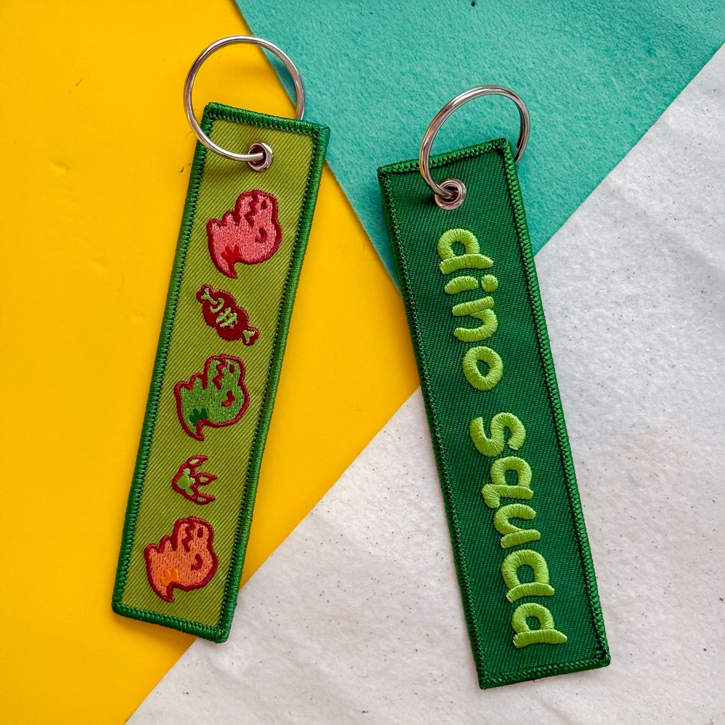 Dino Squad Embroidered Flight Tag