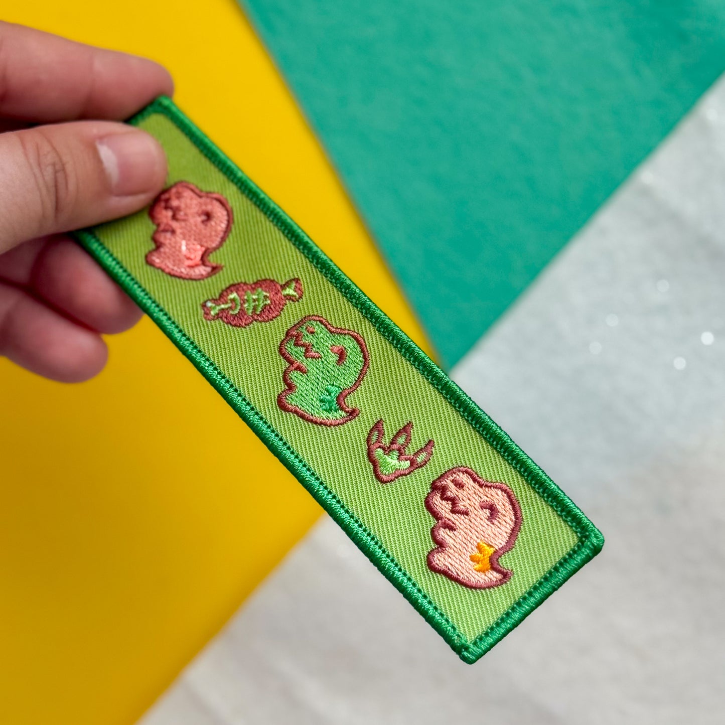 Dino Squad Embroidered Flight Tag