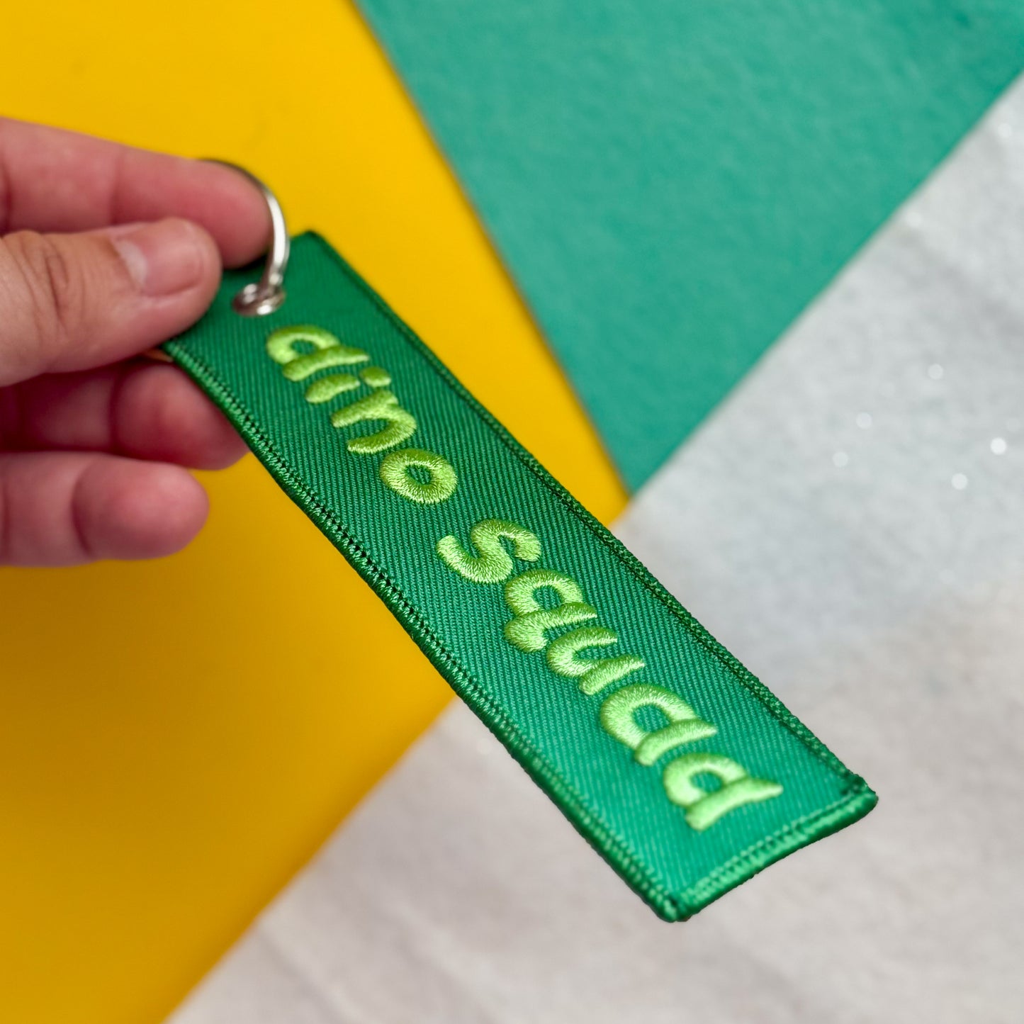 Dino Squad Embroidered Flight Tag