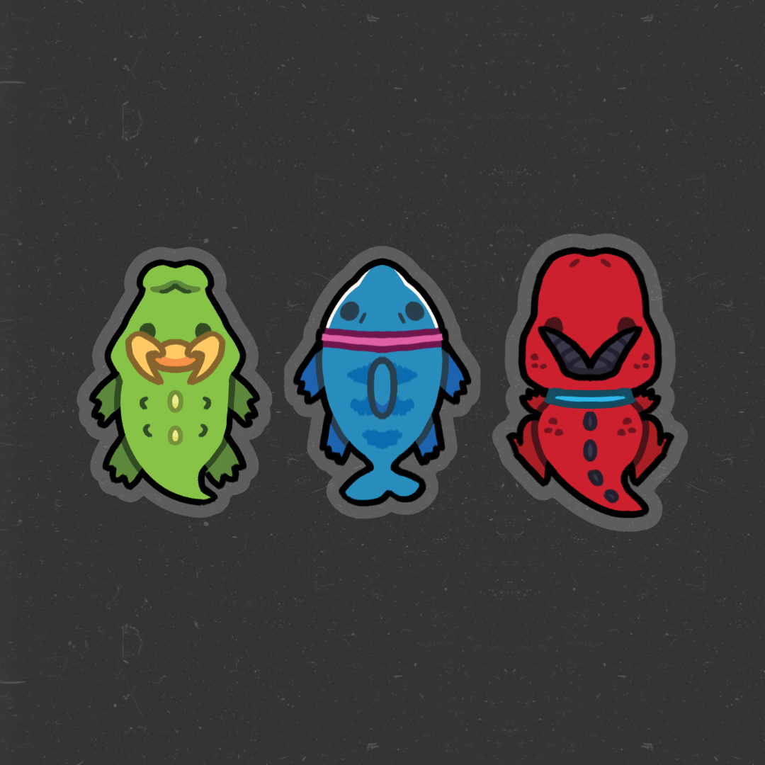 Rivals Bite Buddies Acrylic Pins
