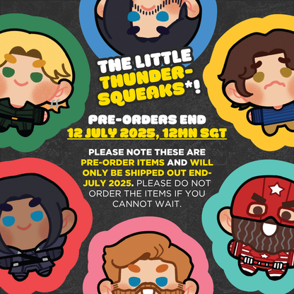 [PRE-ORDER CLOSED] The Little Thundersqueaks Plush Pillow Squeakers