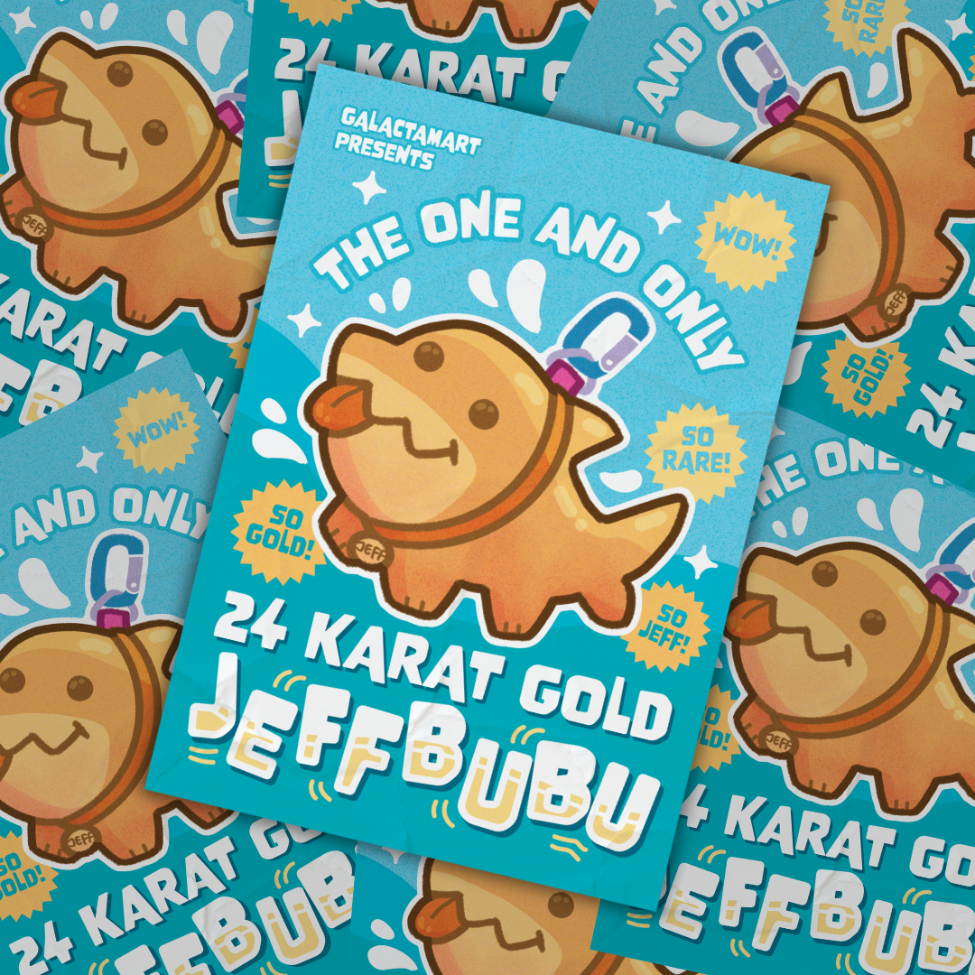 24 Karat Gold Jeffbubu A5 Print