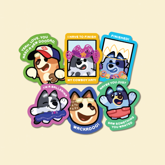 Bluey Assorted Die-cut Sticker Pack