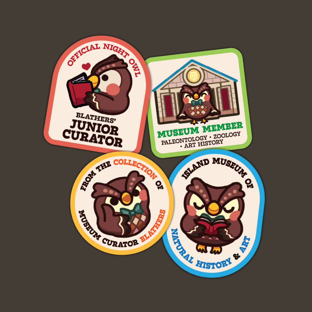 ACNH Blathers Die-Cut Stickers