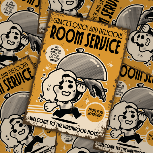 Grace's Room Service A5 Print