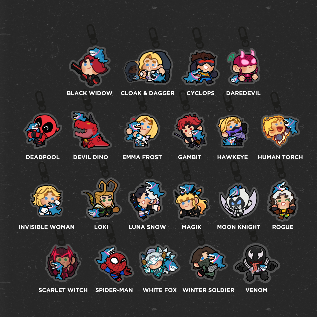 Jeff & Friends! - Rivals Acrylic Charms