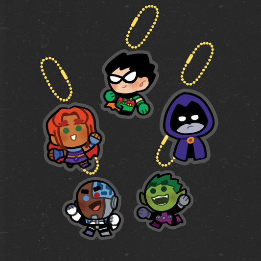 Teen Titans Acrylic Charms