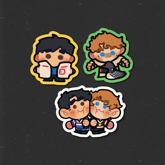 Little Hockey Boys Die-Cut Stickers