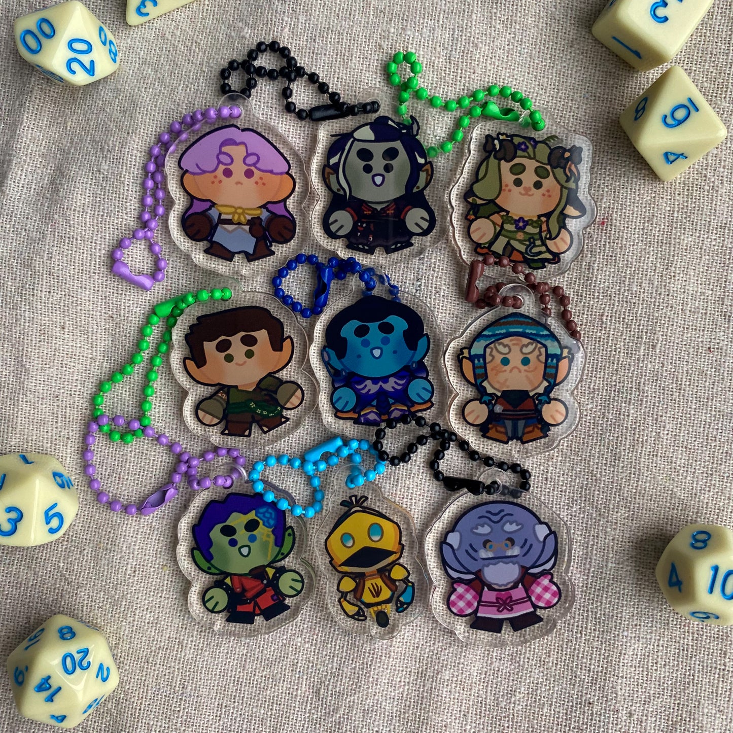 Critical Role Acrylic Charms