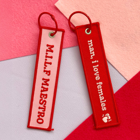 MILF Maestro Embroidered Flight Tag