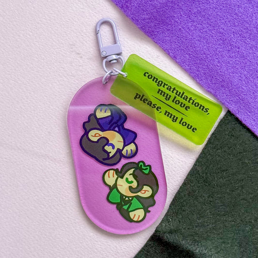 Agathrio 'My Love' Translucent Acrylic Charm