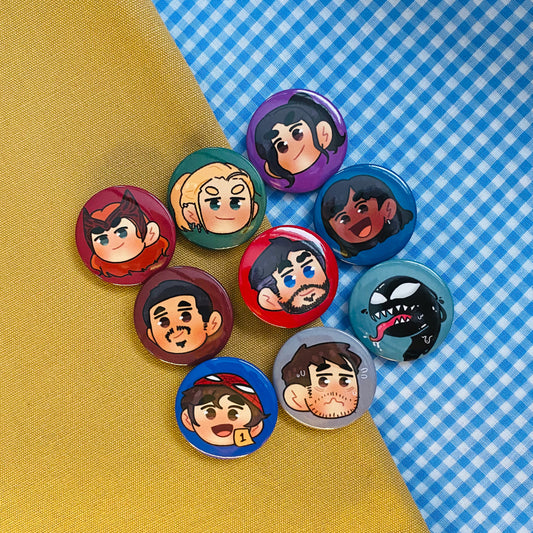 Marvel Minis Button Badges